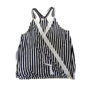 VENUS Sailor Stripe Racer Tank Blouse